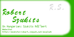 robert szukits business card